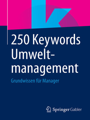 cover image of 250 Keywords Umweltmanagement